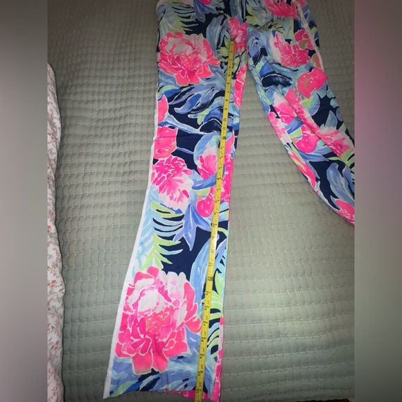 Lilly Pulitzer Women's Madeira Pants High Tide Navy Tropic Multi Size 2. VGUC - Picture 4 of 14